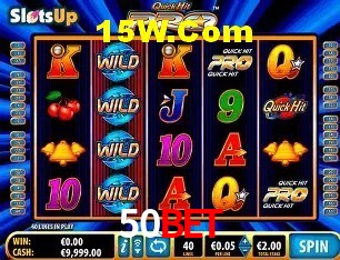 Biblioteca de slots populares na 50Bet